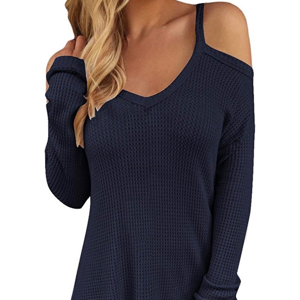 Women's Off Shoulder Loose Knitted Sweater